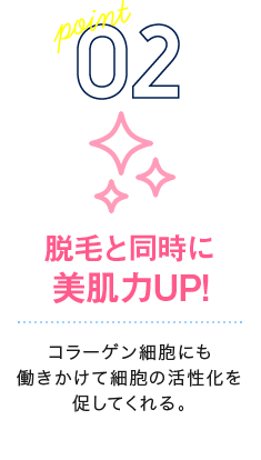 脱毛と同時に美肌力UP